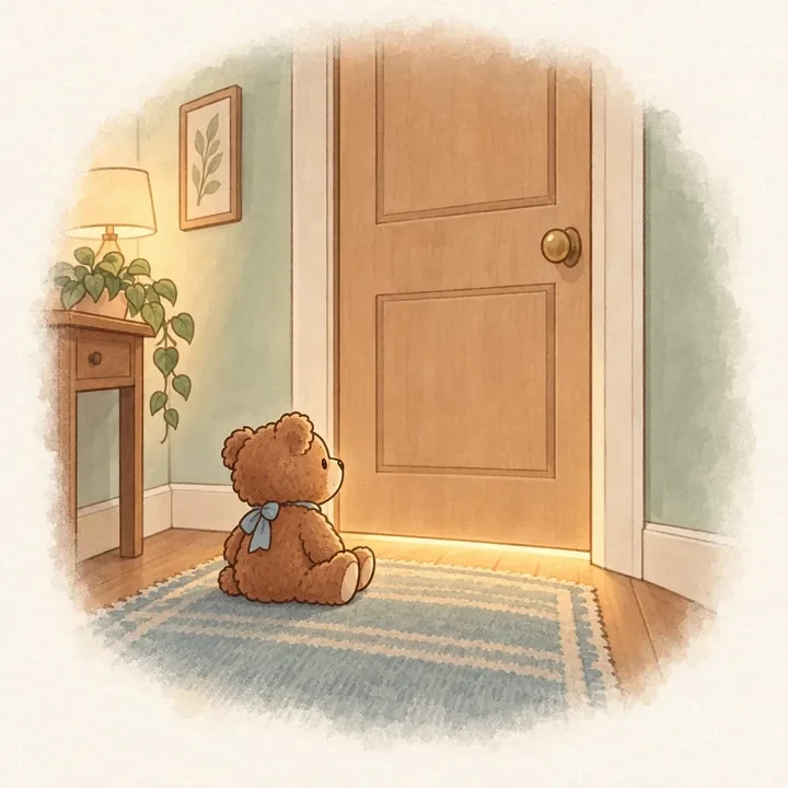 They walked in on you moment card illustration