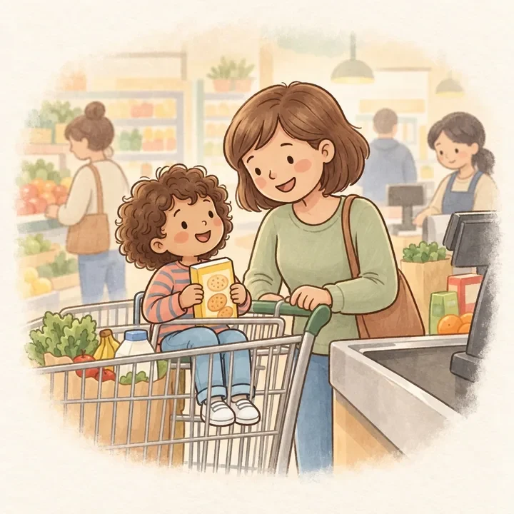 A big question in public moment card illustration