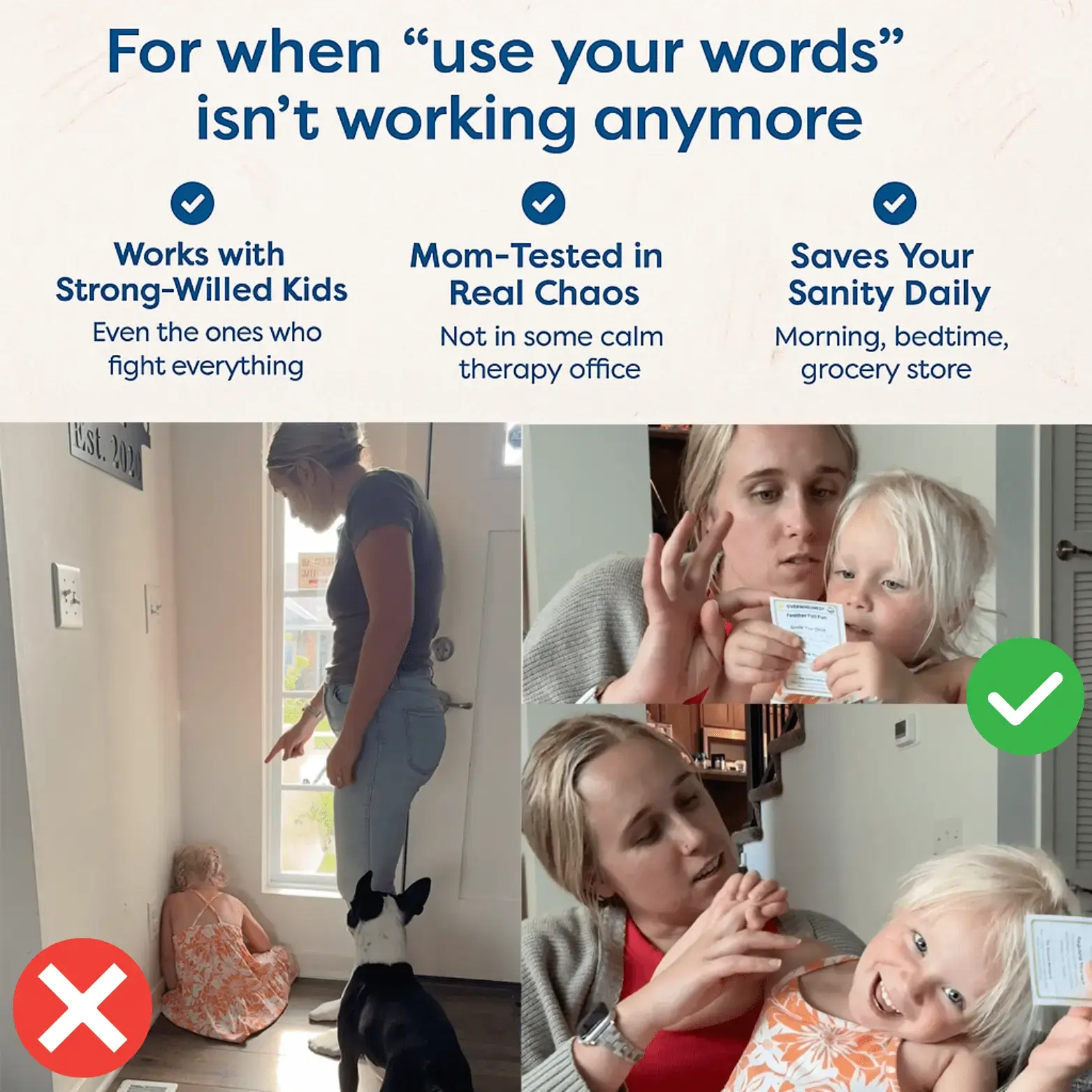For when use your words is not working anymore
