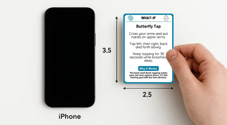 Pocket-sized cards, smaller than a phone