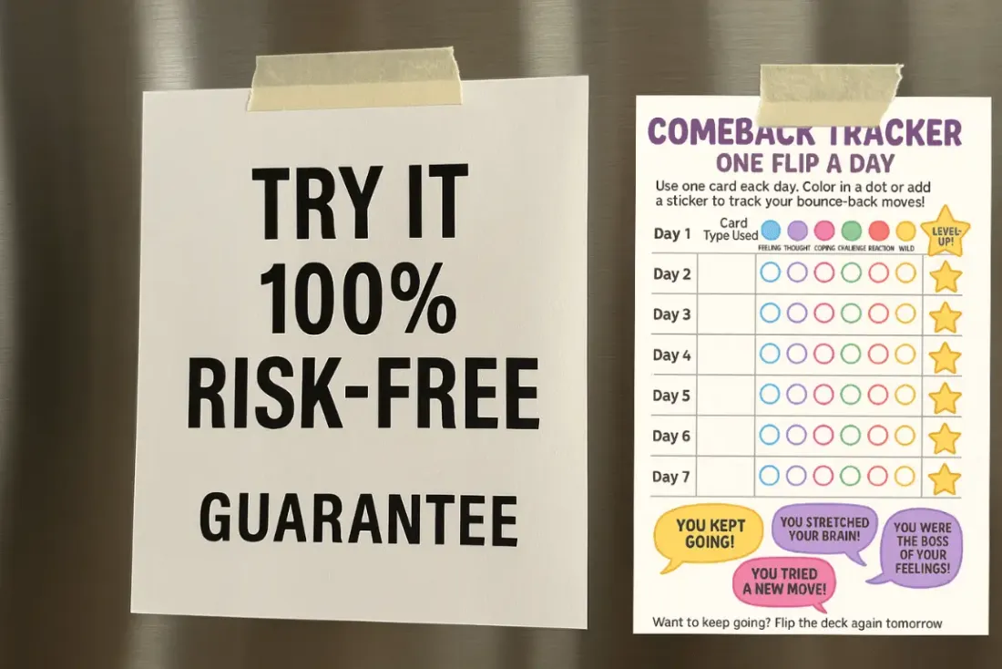 The Comeback Deck box with printed cards and bonuses