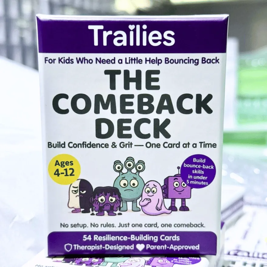 The Comeback Deck printed box held in hand