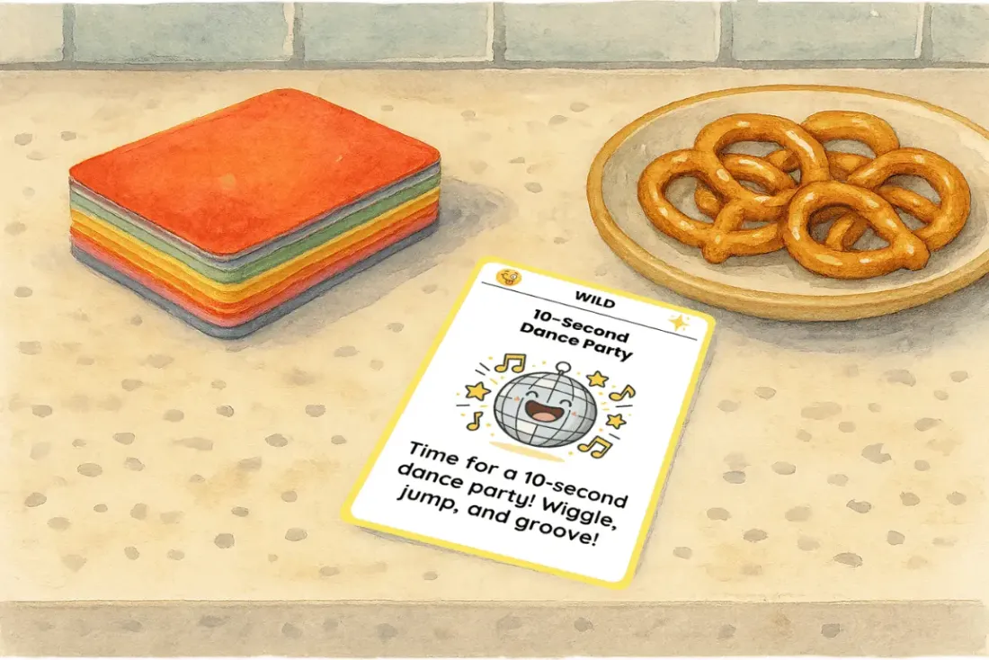The Comeback Deck cards laid out on a table